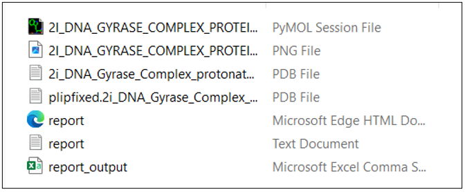 Contents of the downloaded ZIP folder