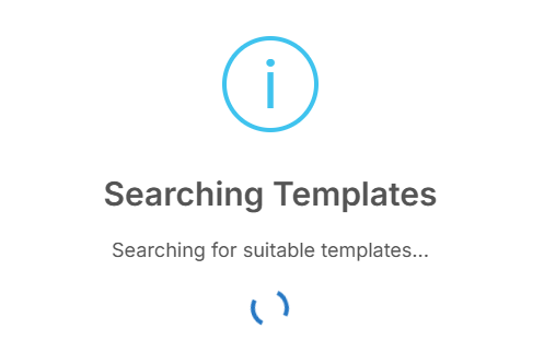 Searching Templates status